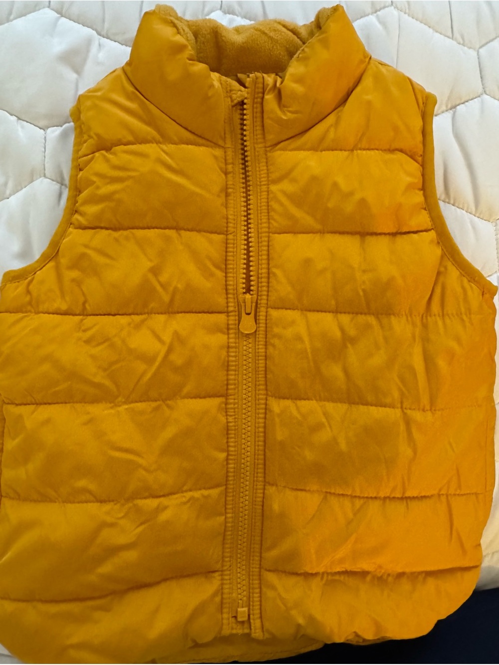 GAP Kids Puffy Vest in Mustard